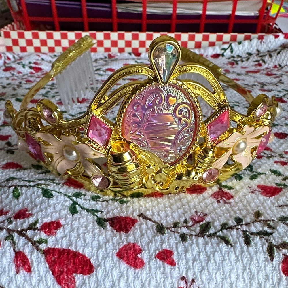 Disney Gold and Pink Princess Tiara